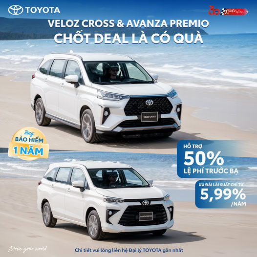 VELOZ CROSS & AVANZA PREMIO – CHỐT DEAL LÀ CÓ QUÀ